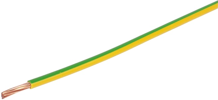 Prysmian 6491X Series Green/Yellow 16 mm² Hook Up Wire, 7/1.70 mm, 100m, 20147722