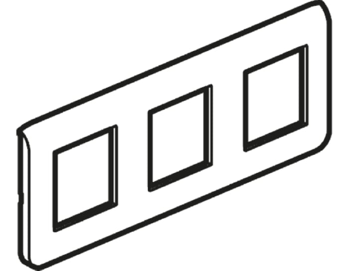 Legrand White 3 Gang Faceplate