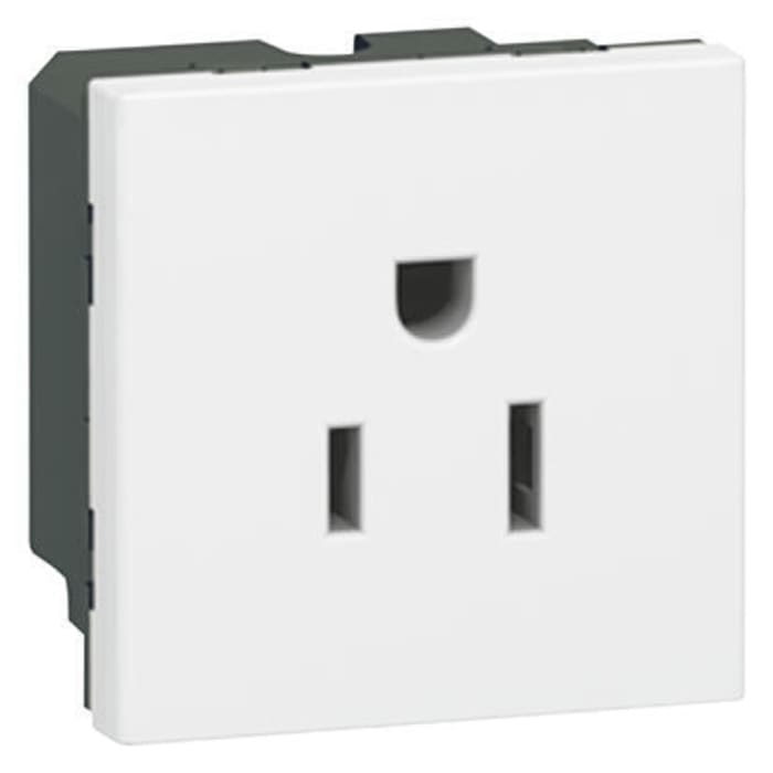 0 775 04 Legrand Legrand White 1 Gang Plug Socket, 15A, NEMA 515R