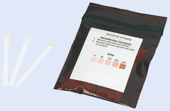 Bandelettes de test de Sulphite Instruments Direct