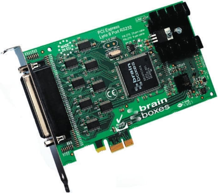 Brainboxes 8 Port PCIe RS232 Serial Board