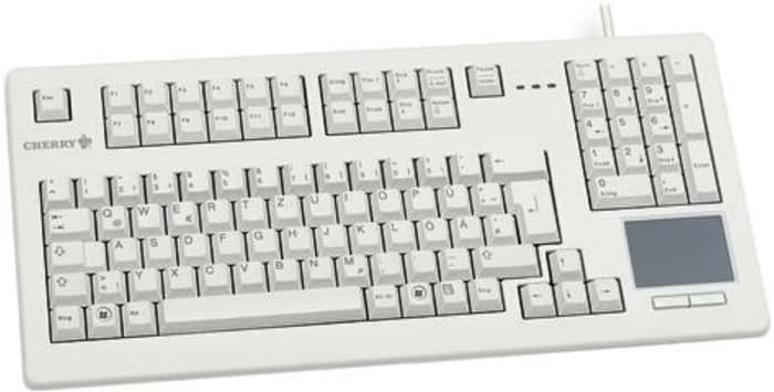 Teclado Cherry, Con cable, Gris, PS/2, Compacto, QWERTZ