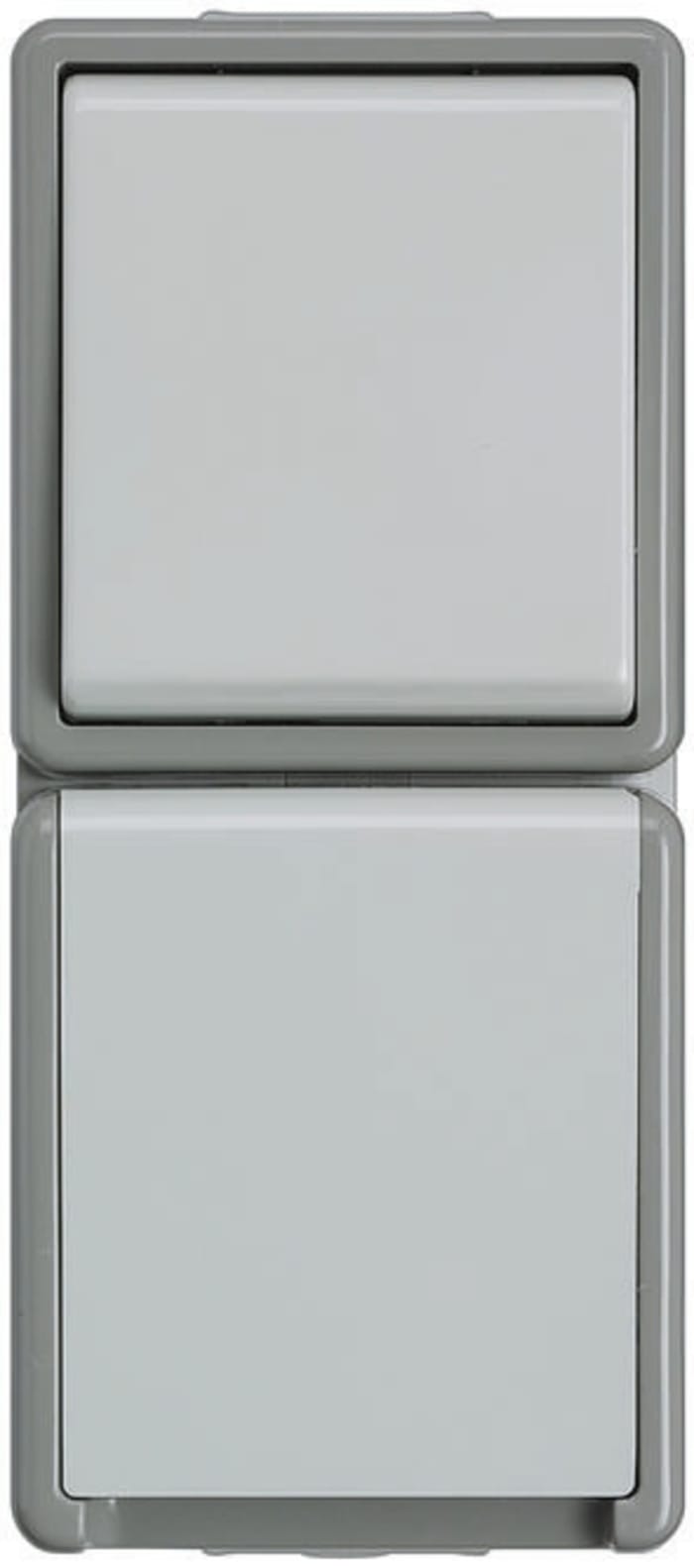 Siemens DELTA Grey 1 Gang Plug Socket, 16A, Type F - German Schuko, Outdoor Use