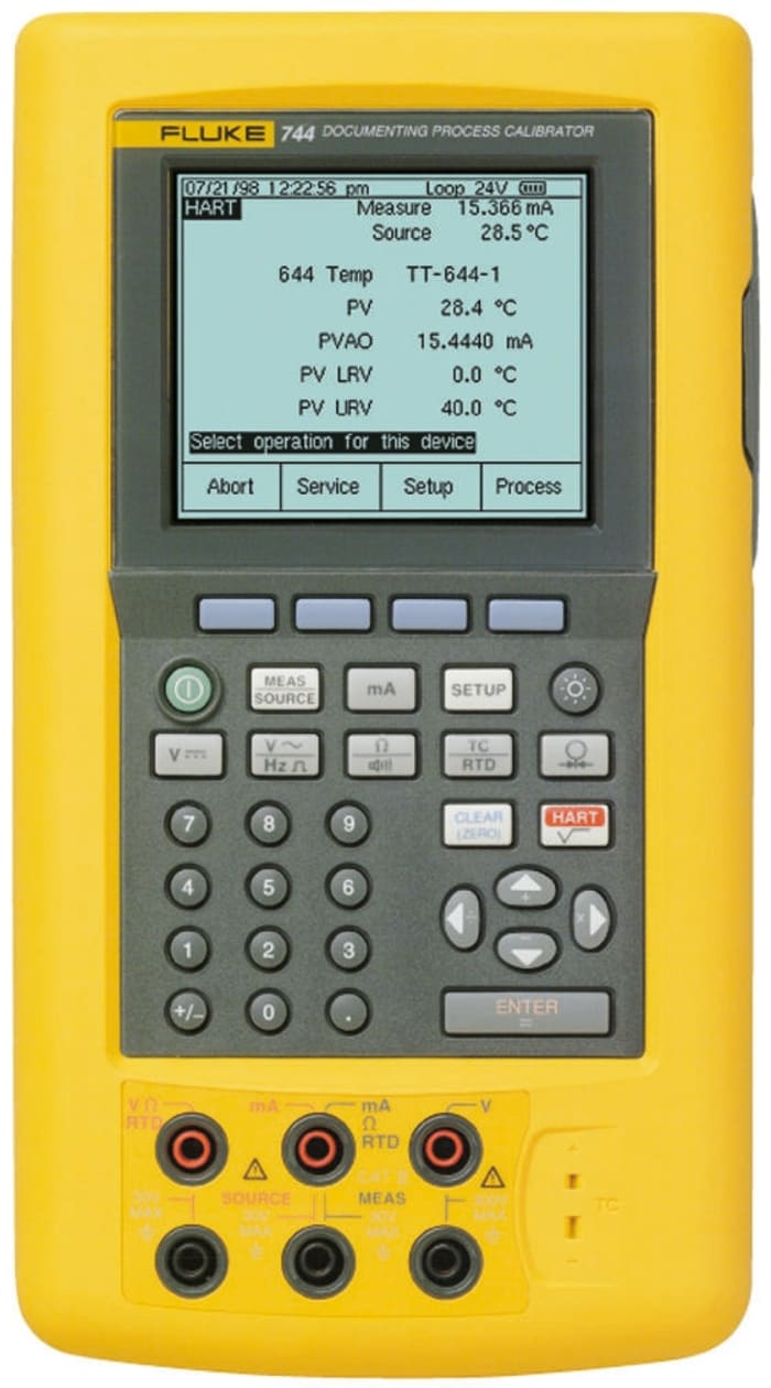 Fluke 744 Multi Function Calibrator, 110mA, 300V, 61 x 130 x 236mm