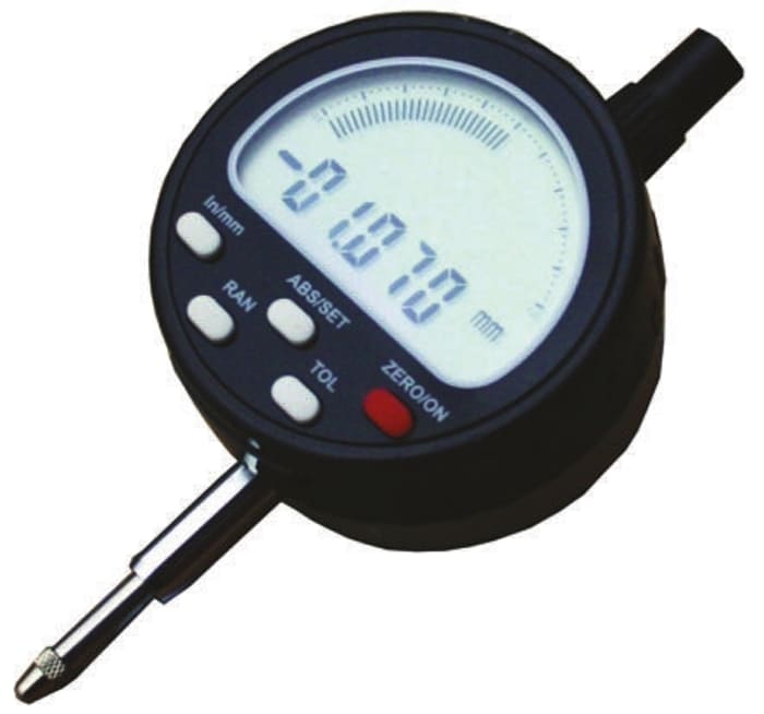 Reloj comparador RS PRO, sistemas imperial y métrico, 0 → 12,7 mm, precisión ±0,015 mm