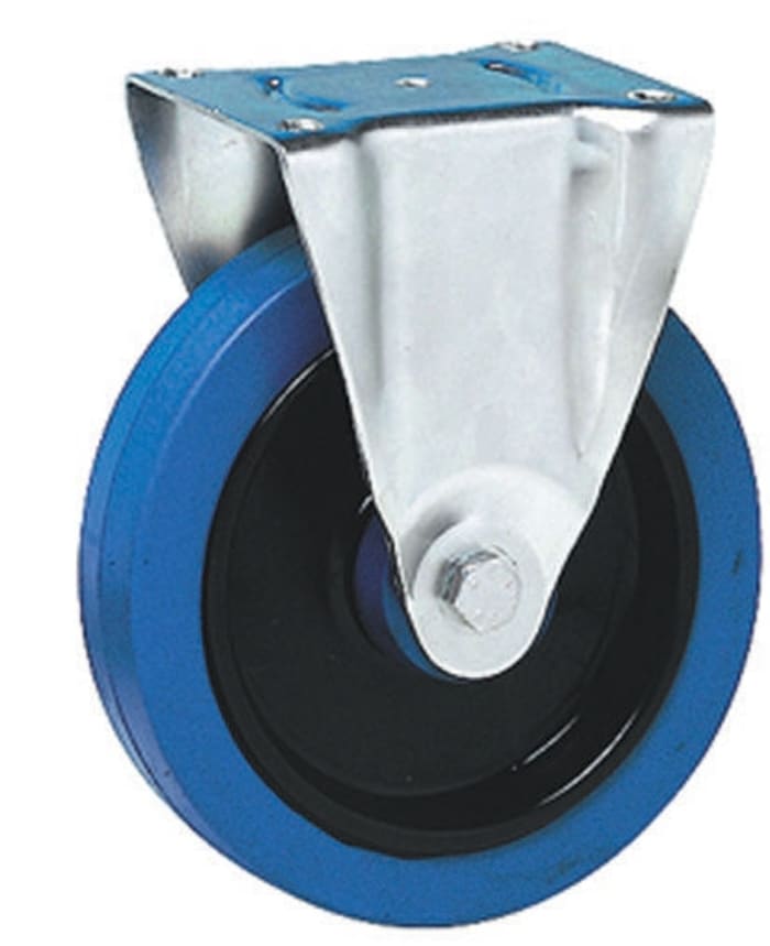 Guitel Hervieu Fixed Castor Wheel, 300kg Capacity, 125mm Wheel