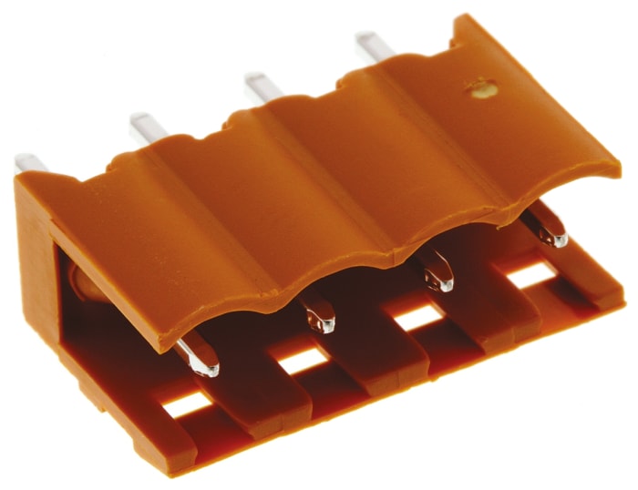 Weidmuller, 5.08mm Pitch, OMNIMATE SL, 4 Way, Pluggable Terminal Block, Header, Through Hole, Solder Termination,