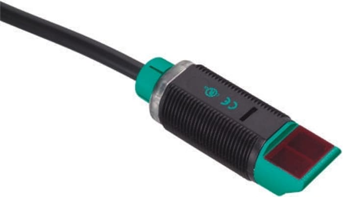 Pepperl + Fuchs Fotoelektrik Sensör, Yayınımlı Algılama Aralığı: 400 mm, NPN, Stil: Silindir, IP67