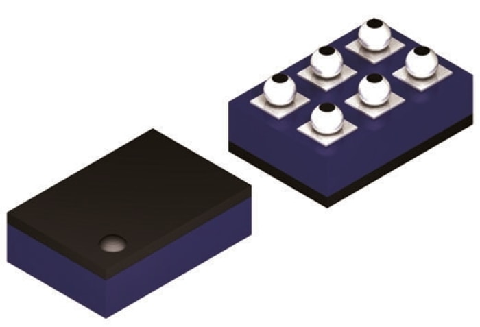 Interruptor de potencia inteligente FPF1320UCX, Interruptor de interfaz de potencia 1.5 → 5.5V 1.5A 1.2W WLCSP 6