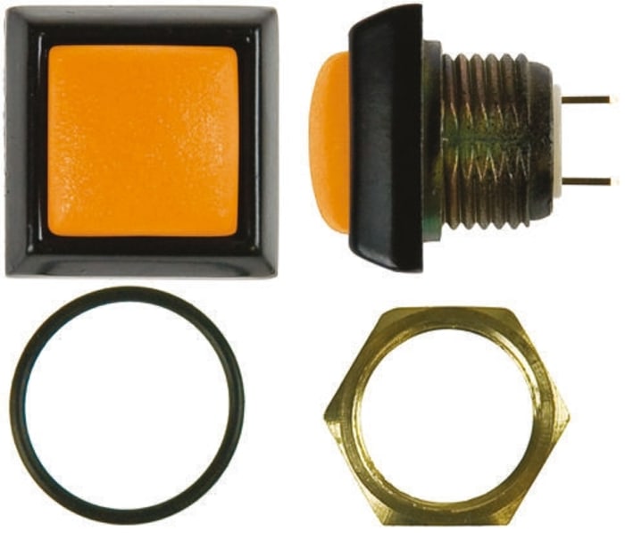 ITW Miniature Push Button Switch, Momentary, Panel Mount, SPST