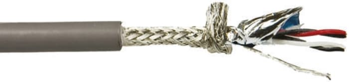 Alpha Wire XTRA-GUARD FLEX Series Data Cable, 2 Pairs, 4 Cores, 0.09 mm², Screened, 28 AWG, 30m, Screened Shield