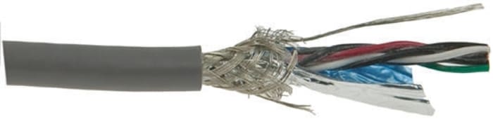 Alpha Wire XTRA-GUARD FLEX Series Data Cable, 3 Pairs, 6 Cores, 0.14 mm², Screened, 26 AWG, 30m, Screened Shield