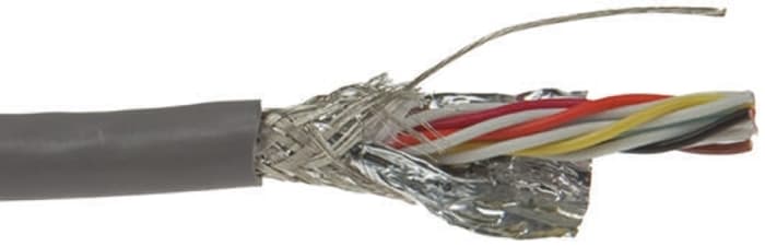 Alpha Wire XTRA-GUARD 1 Series Multipair Industrial Cable, 5 Pairs, Screened, 24 AWG, 30m, Screened Shield, Twisted