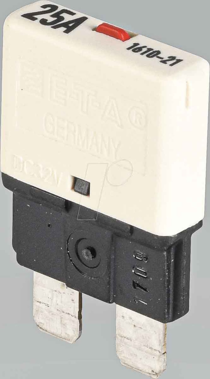 ETA Thermal Circuit Breaker - 1610 Single Pole 32V dc Voltage Rating, 25A Current Rating