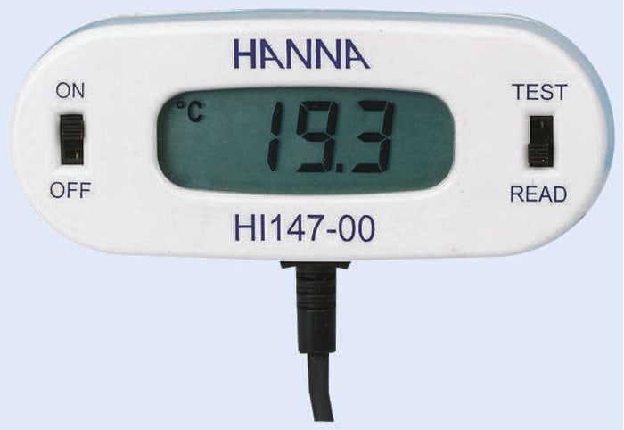 Hanna Instruments HI 147-00 Wired Digital Thermometer for Kitchen Appliance Use, 1 Input(s), +150°C Max, ±0.3 °C