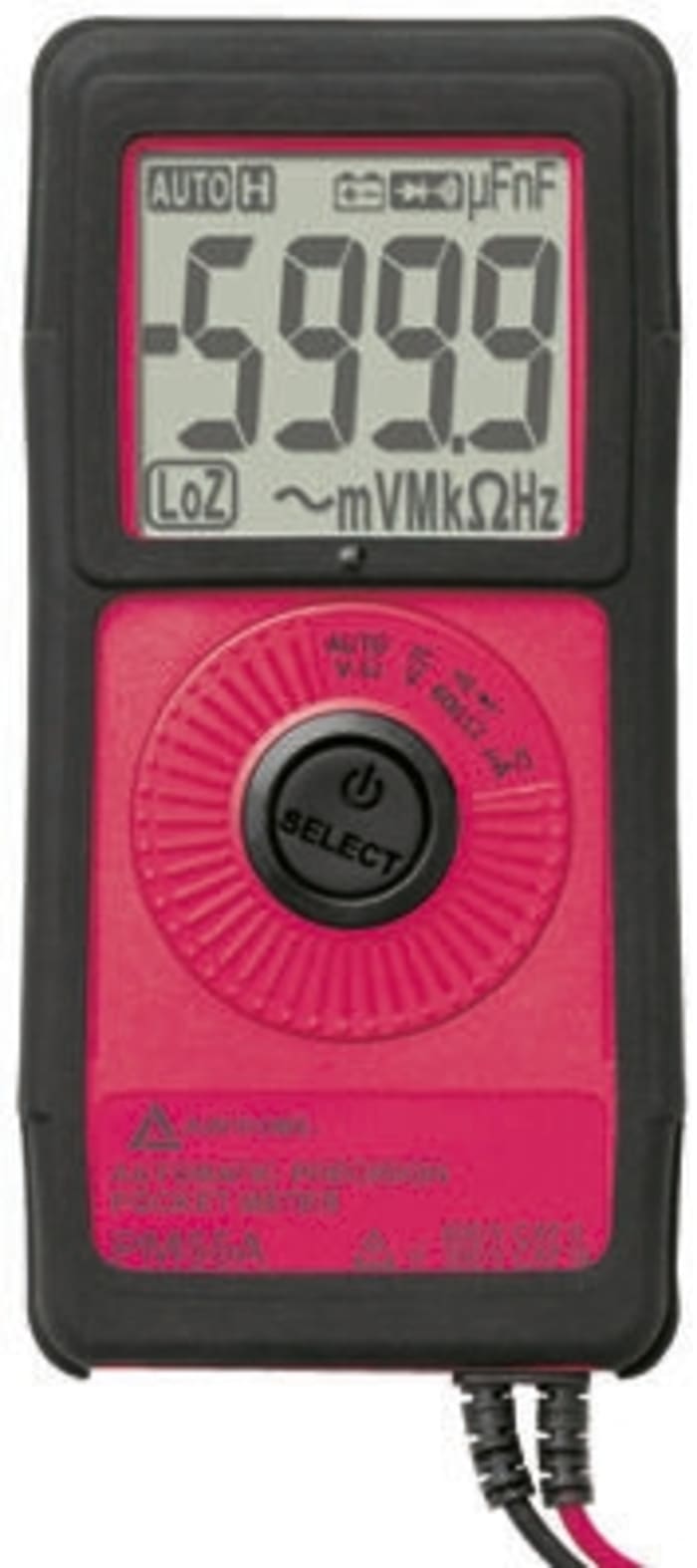 Amprobe PM55A Handheld LCD Digital Multimeter, 2mA ac Max, 2mA dc Max, 450V ac Max