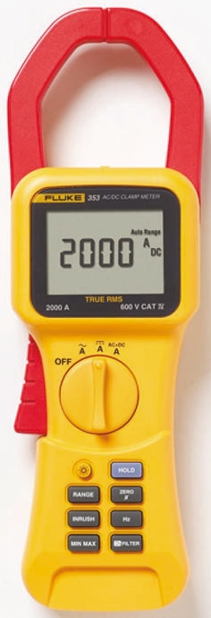 Fluke 353 Clamp Meter, 2000A dc, Max Current 2000A ac CAT III 1000V