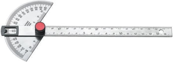 Facom Metric Vernier Protractor, 170 mm Stainless Steel Blade