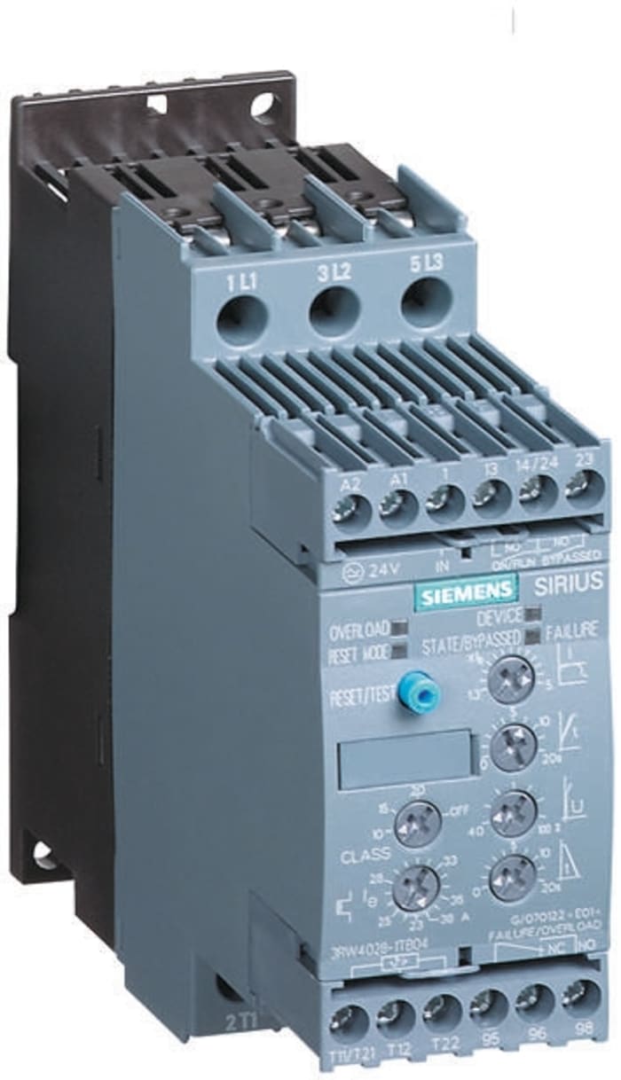 Siemens Soft Starter, 90 kW, 400 V ac, 3 Phase
