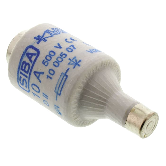 SIBA 10A DII Diazed Fuse, E27 Thread Size, gR, 500V ac
