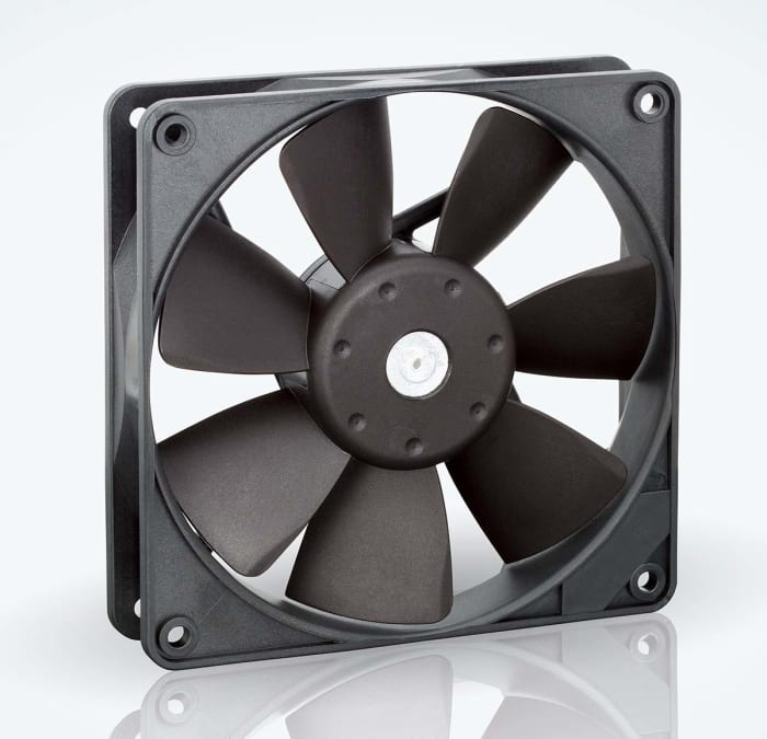 ebm-papst 4400 F Series Axial Fan, 12 V dc, DC Operation, 72m³/h, 720mW, IP20, 119 x 119 x 25mm