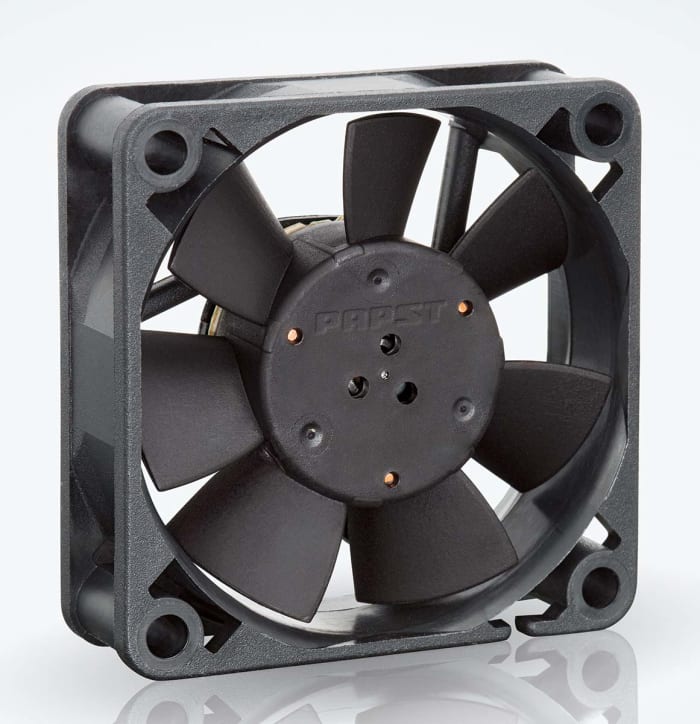 ebm-papst 500 F Series Axial Fan, 12 V dc, DC Operation, 20m³/h, 1W, IP20, 50 x 50 x 15mm