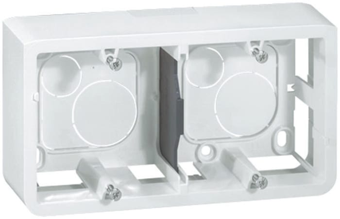 Legrand Mosaic White Plastic Back Box, NF, IP20, 3 Gangs