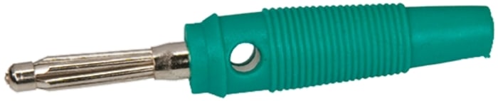 Prise et borne d'essai 4 mm, Mâle, 10A Vert