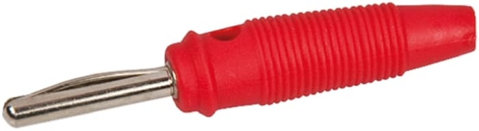 Prise et borne d'essai 4 mm, Mâle, 10A Rouge
