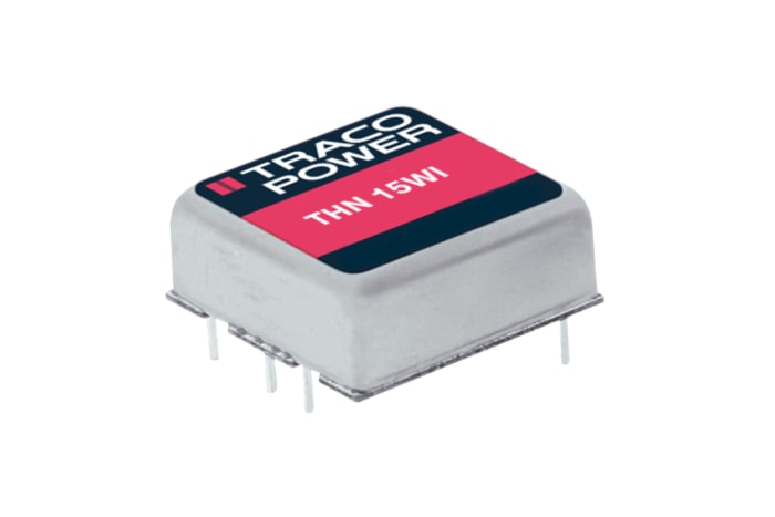 TRACOPOWER THN 15WI DC-DC Converter, 12V dc/ 1.3A Output, 18 → 75 V dc Input, 15W, Through Hole, +85°C Max Temp