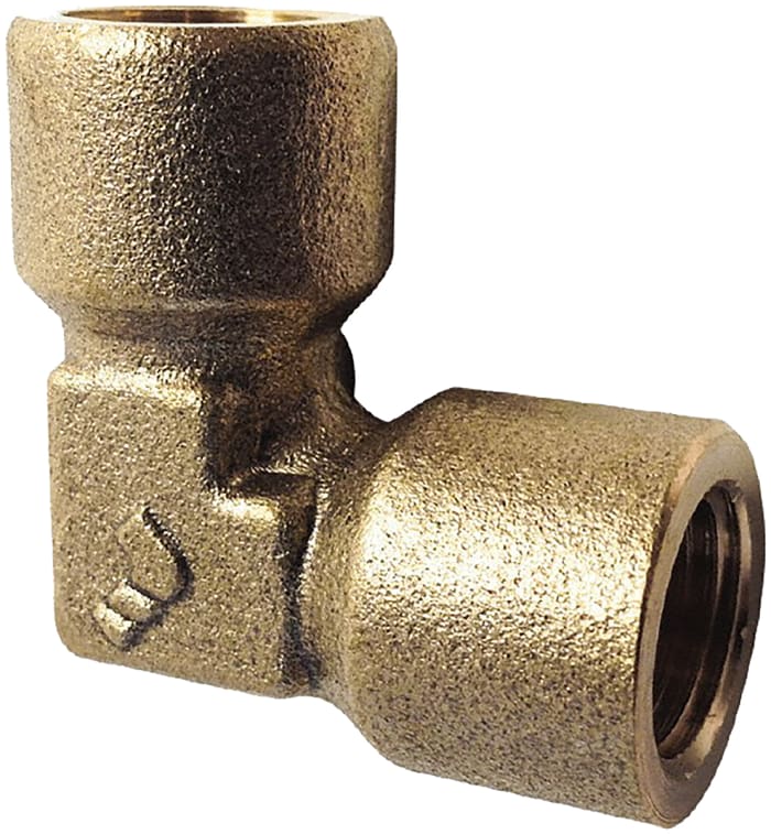 Coude Laiton 90° Legris G Femelle 1/4pouce - Femelle 1/4pouce