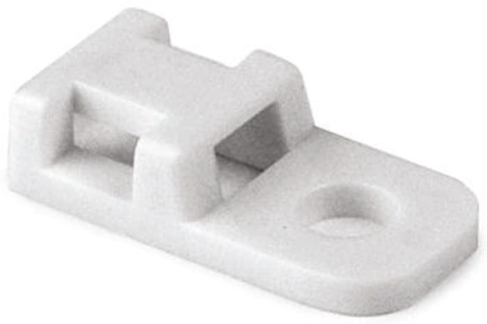 Natural Cable Tie Mount 10.2 mm x 20.4mm, 4.6mm Max. Cable Tie Width