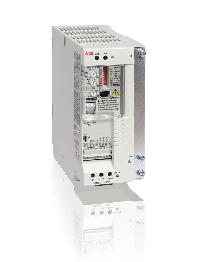 ABB Inverter Drive, 0.75 kW, 1 Phase, 230 V, 4.3 A, ACS55 Series