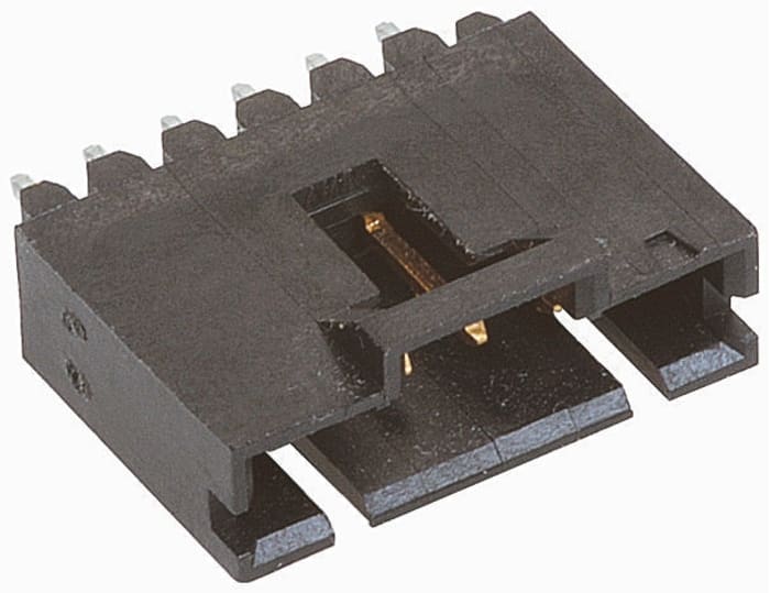 TE Connectivity MTE Series Straight Through Hole PCB Header, 5 Contact(s), 2.54mm Pitch, 1 Row(s)