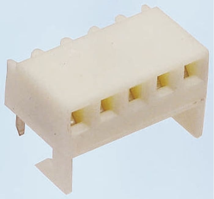 Molex KK 254 Series Right Angle Through Hole Mount PCB Socket, 5-Contact, 1-Row, 2.54mm Pitch, Solder Termination
