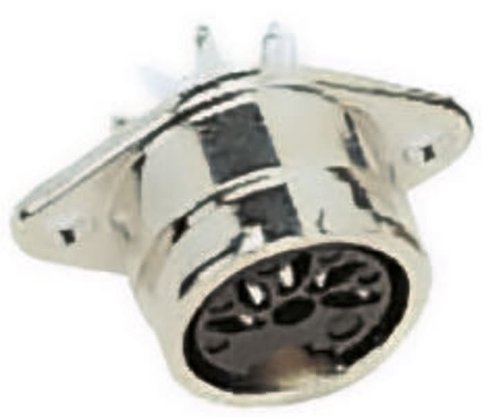RS PRO 5 Pole Din, DIN 41524, 3A, Twist Lock, Female, Panel Mount