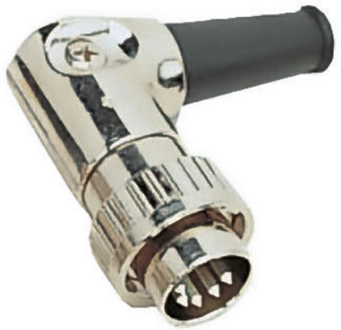 RS PRO 3 Pole Right Angle Din, DIN 41524, 3A, Twist Lock, Male, Cable Mount