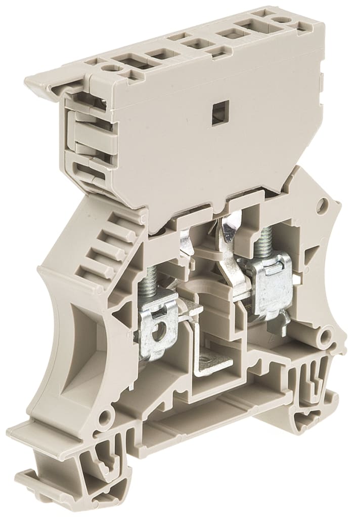 Weidmuller, WSI Serisi Sigortalı DIN Ray Klemensi, Kahverengi, 1 x 1/4inç Sigorta, 6,3A, 500 V, Tek