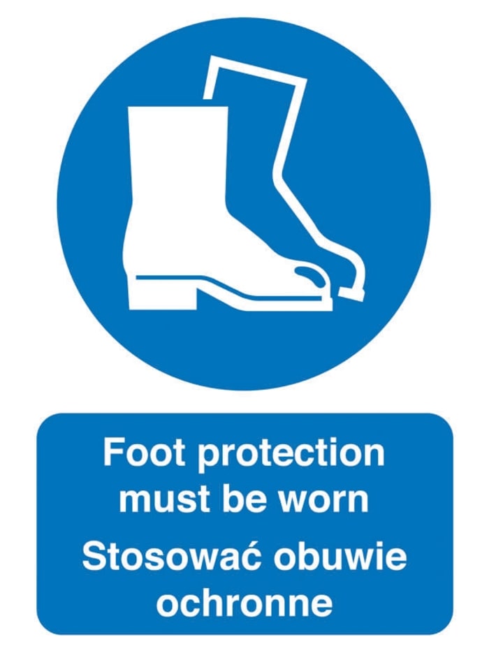 Signs & Labels PVC Mandatory, English/Polish Text