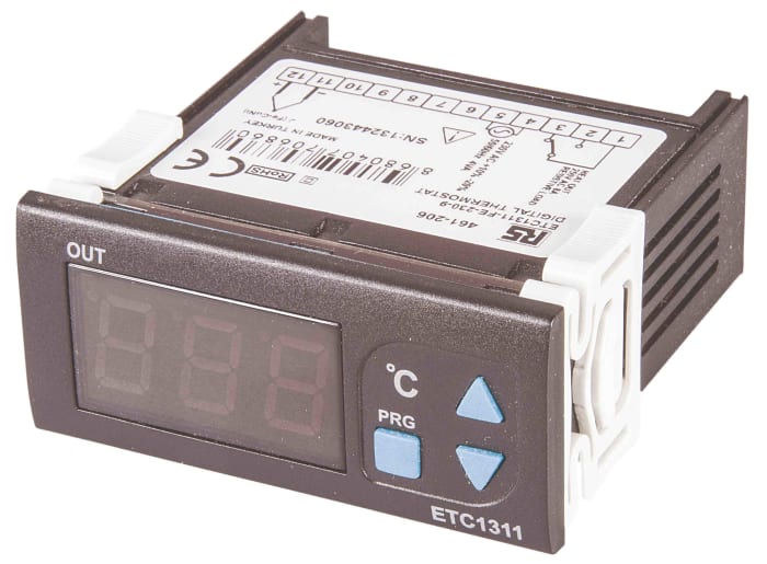 RS PRO Thermostat, , 230 V ac Supply