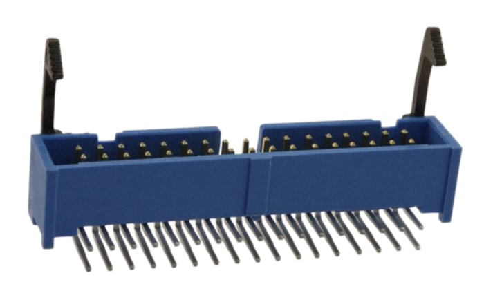 TE Connectivity AMP LATCH Series Right Angle Through Hole PCB Header, 34 Contact(s), 2.54mm Pitch, 2 Row(s)