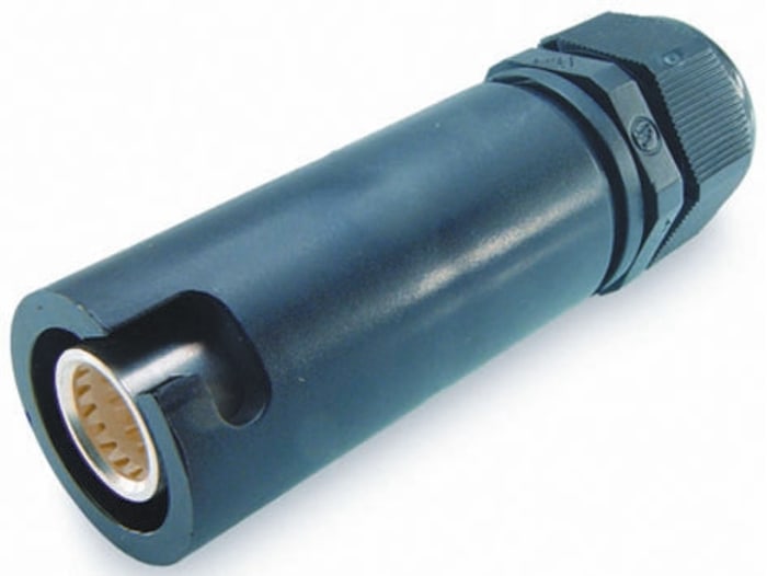 ITT Cannon, Veam Snaplock IP65 Black Cable Mount 1P Industrial Power Socket, Rated At 250A, 1.0 kV