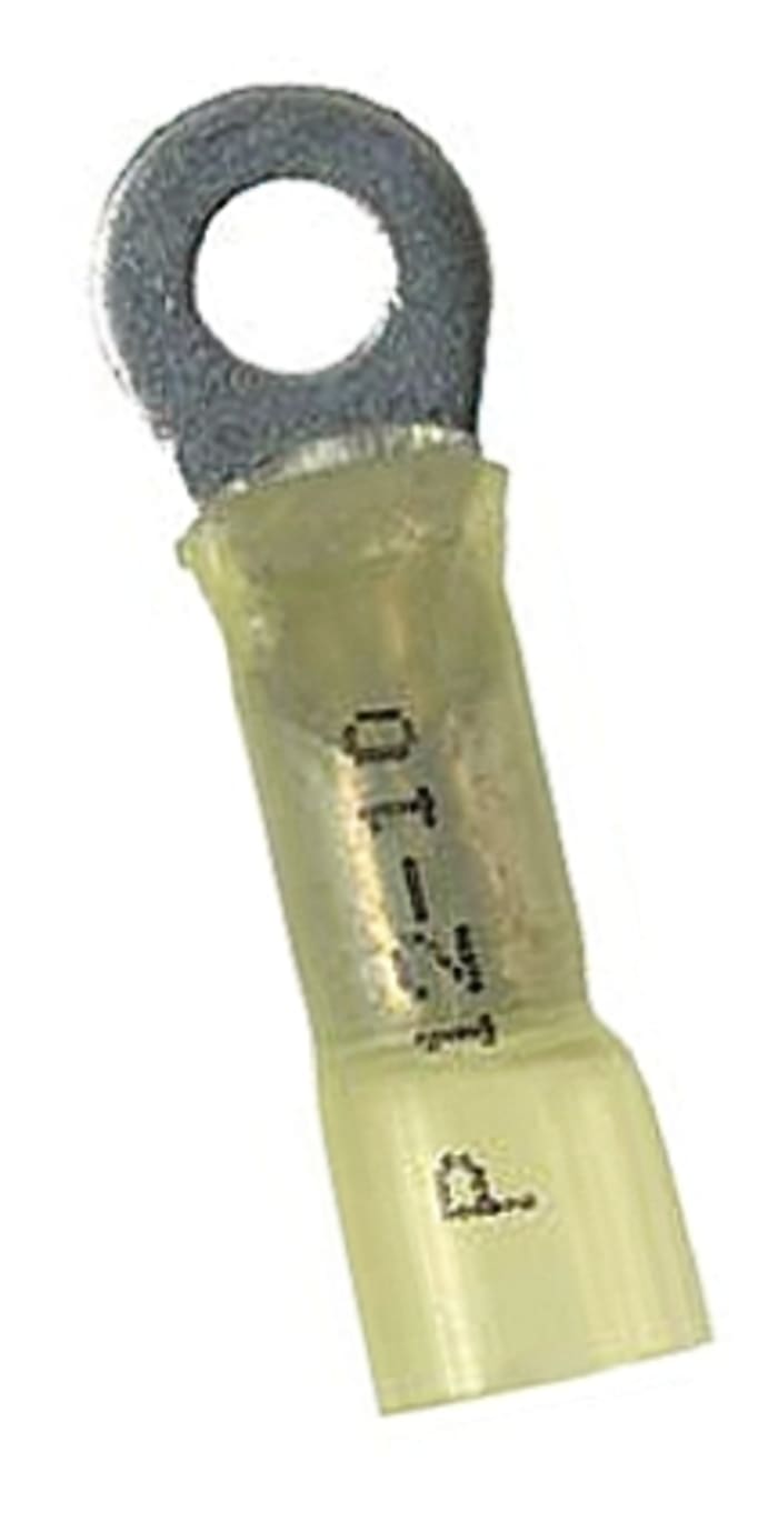 TE Connectivity DuraSeal Series Insulated Tin Plated Crimp Ring Terminal, M5 Stud Size, 3mm² to 6mm², 12AWG