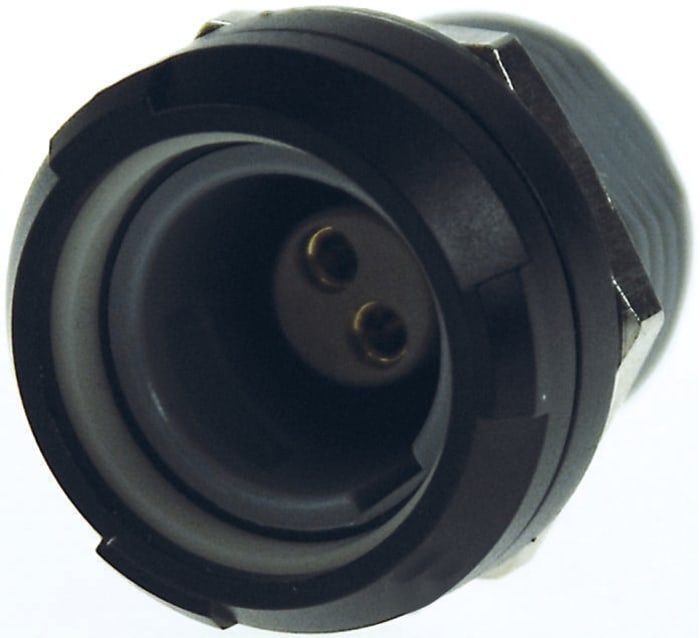 LEMO Circular Connector, 2 Contacts, Panel Mount, Socket, Female, IP64, Redel P Series