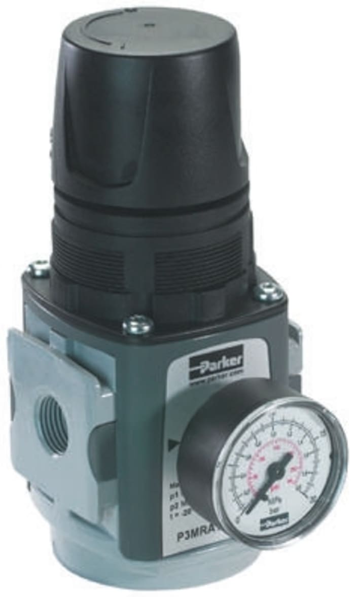 Parker G 3/4 Pneumatic Regulator -, 3/4 in, 17bar max. input