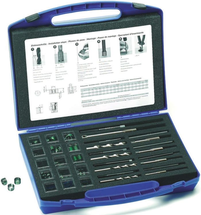 Böllhoff 260 piece M4 → M10 Thread Repair Kit