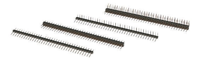 36 way r/a tin plated PCB header,2.54mm