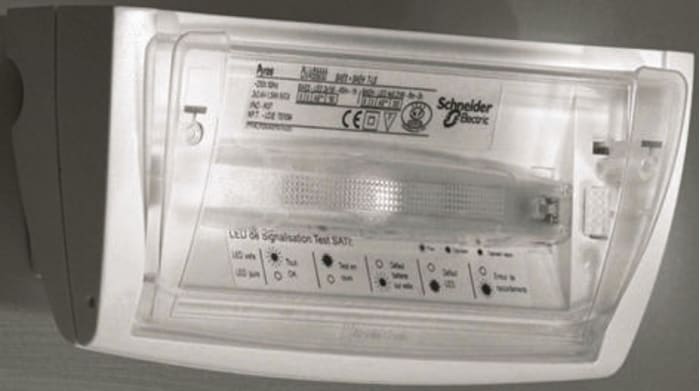 BAES à LED Schneider Electric Exiway, luminosité 45 lm, autonomie 1h