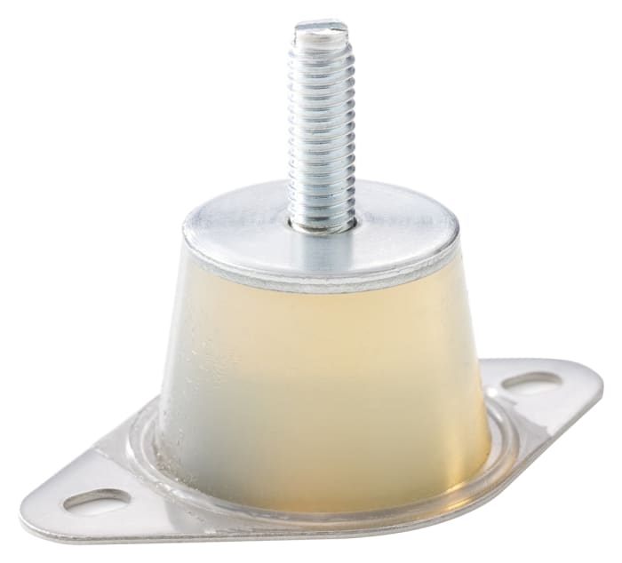 Plot antivibratoire mâle Taica M6 Ø 30mm en Silicone
