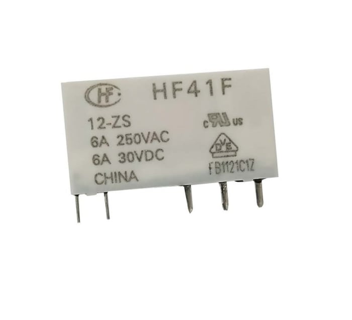 Relé de potencia sin enclavamiento RS PRO de 1 polo, SPDT, bobina 12V dc, 6A, Montaje en PCB